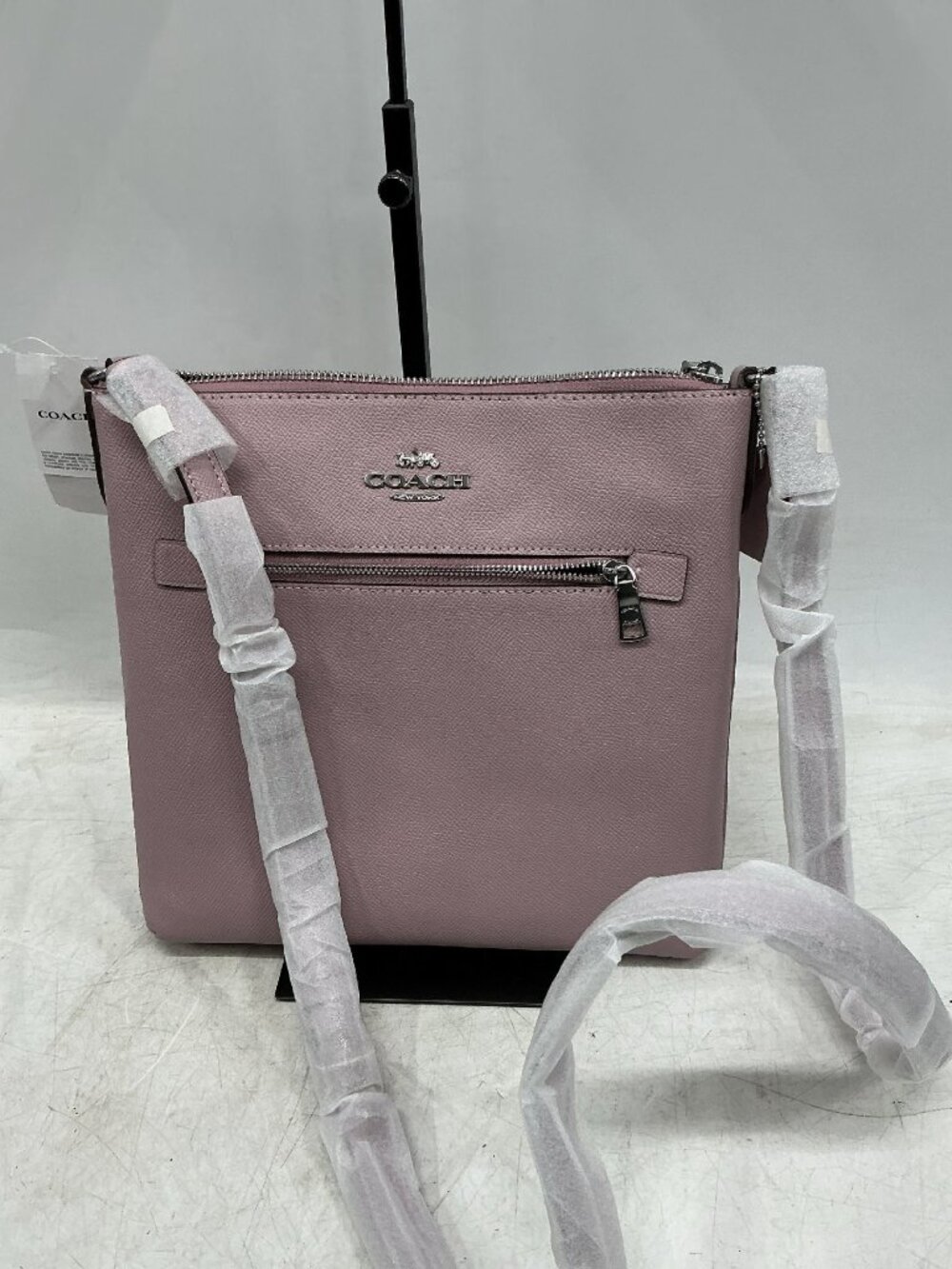 NEW WITH TAGS: ICE PURPLE COACH Cross Body. Handle still factory wrapped.